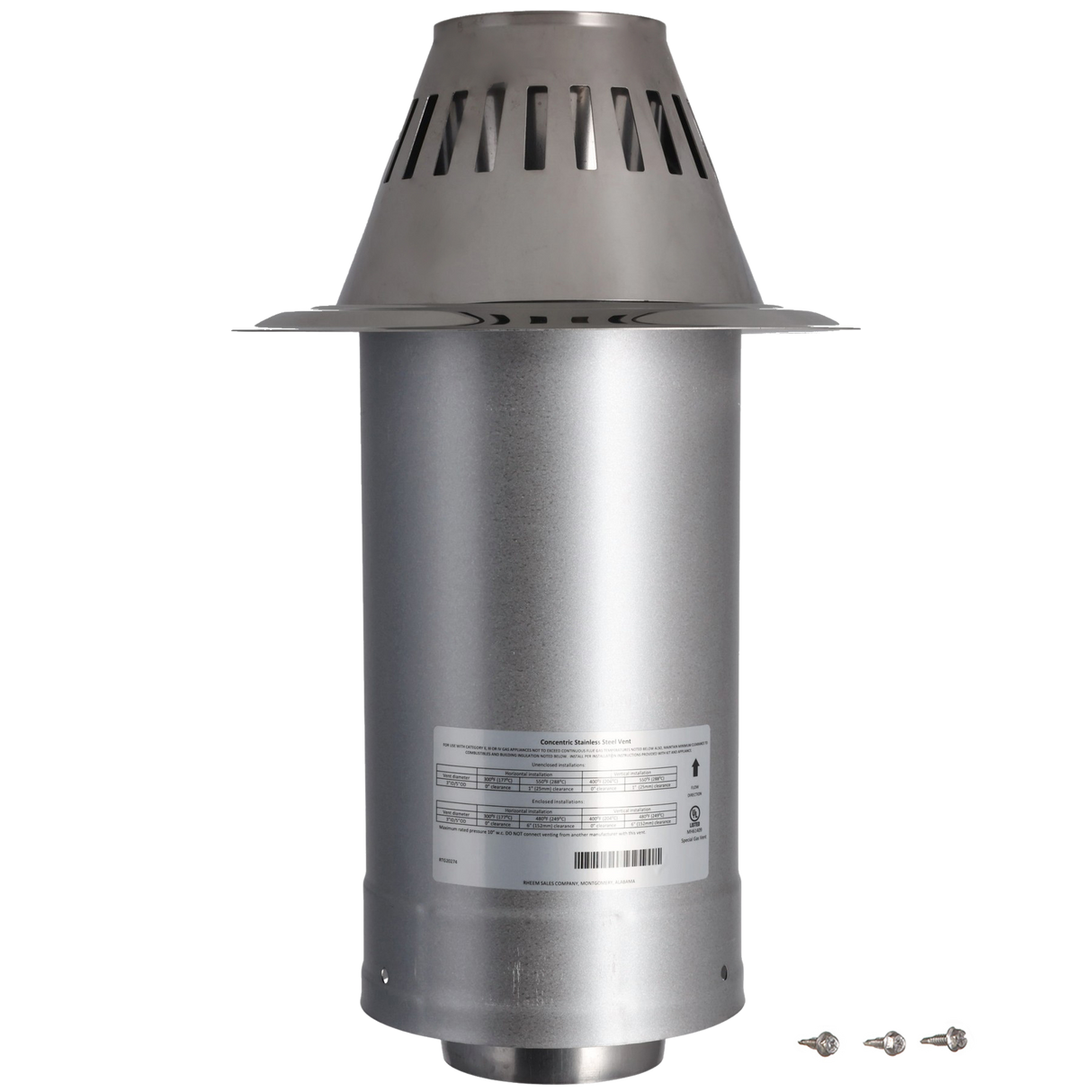 Rheem RTG20274A Concentric Horizontal Termination Cone Rheem