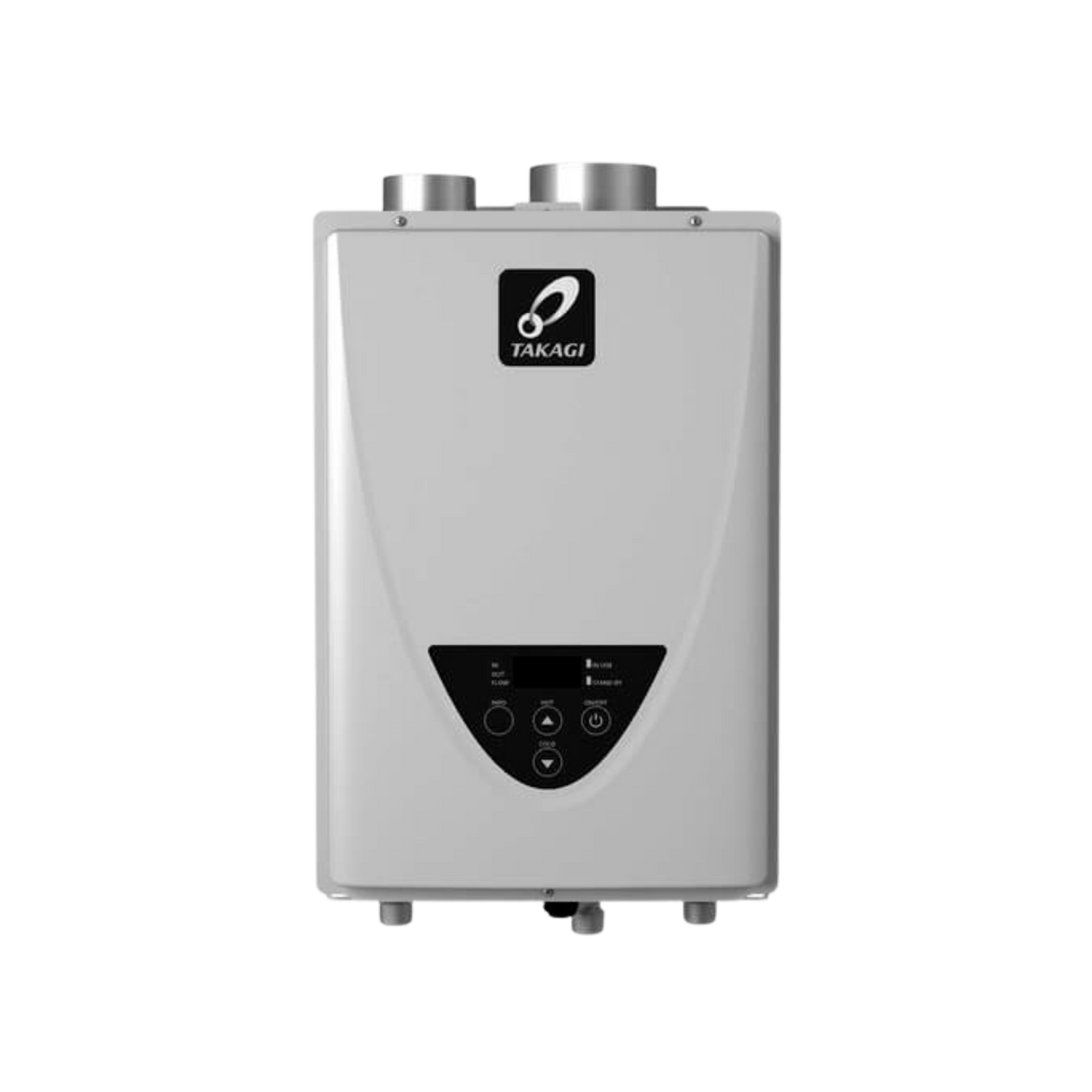 Takagi TK-110U-I 140,000 BTU Natural Gas/Liquid Propane Indoor Non-Condensing Ultra-Low NOx Tankless Water Heater Takagi