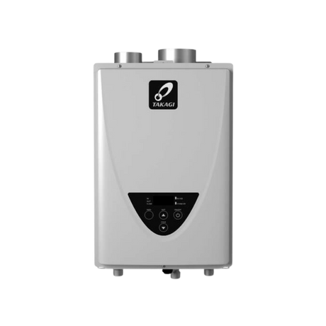 Takagi TK-110U-I 140,000 BTU Natural Gas/Liquid Propane Indoor Non-Condensing Ultra-Low NOx Tankless Water Heater Takagi