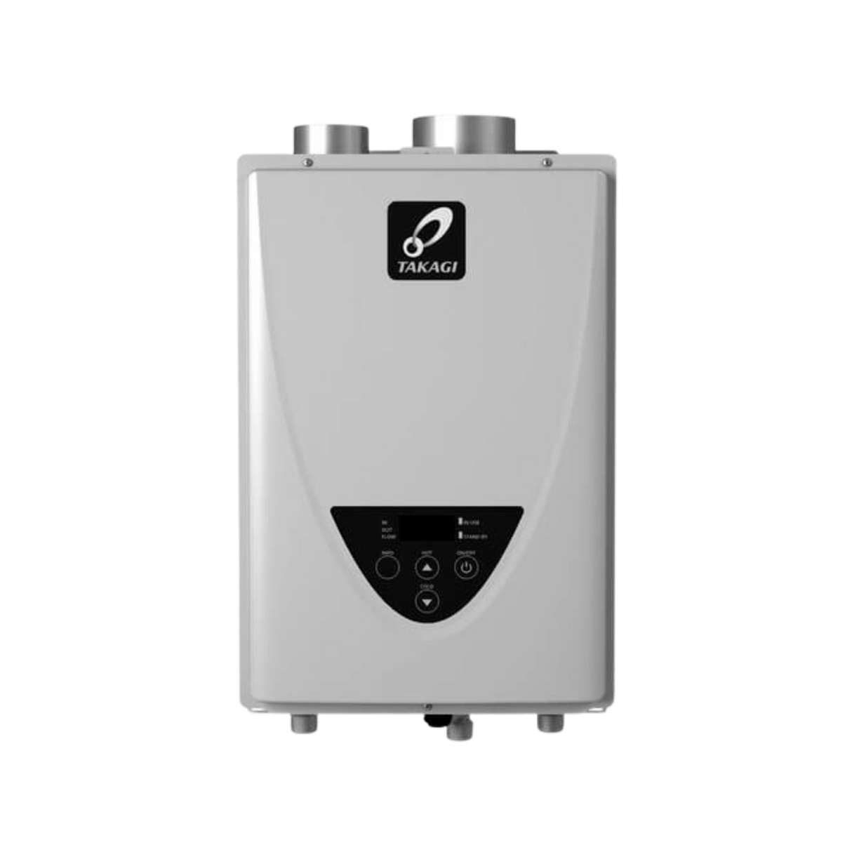 Takagi TK-310U-I 190,000 BTU Natural Gas/Liquid Propane Indoor Non-Condensing Ultra-Low NOx Tankless Water Heater Takagi