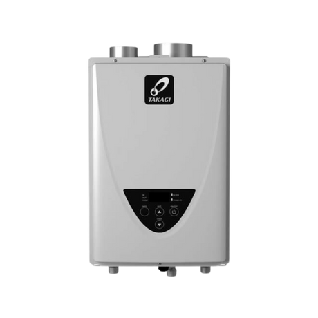 Takagi TK-310U-I 190,000 BTU Natural Gas/Liquid Propane Indoor Non-Condensing Ultra-Low NOx Tankless Water Heater Takagi