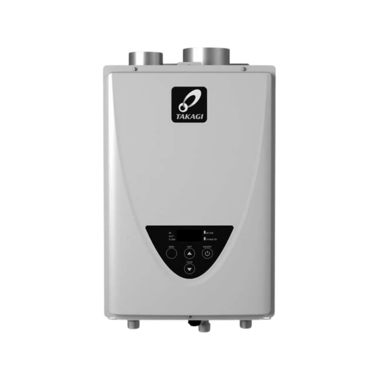 Takagi TK-510U-I 199,000 BTU Natural Gas/Liquid Propane Indoor Non-Condensing Ultra-Low NOx Tankless Water Heater Takagi