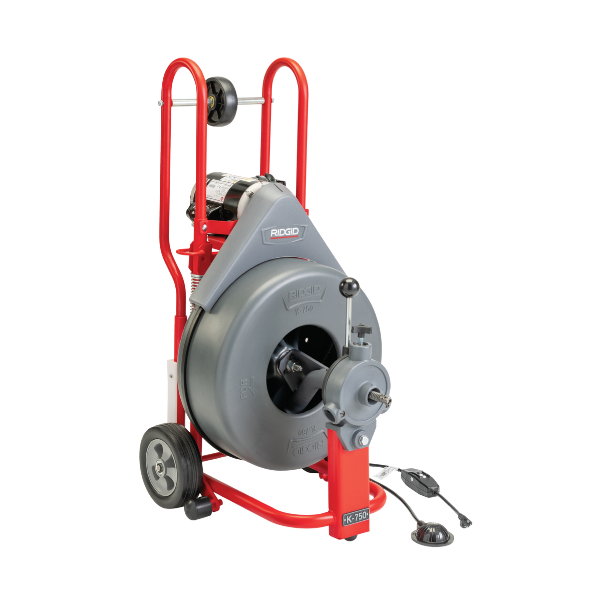 RIDGID 41977 Drum Machine with Gloves and AUTOFEED - 3/4" (20 mm) Pigtail RIDGID
