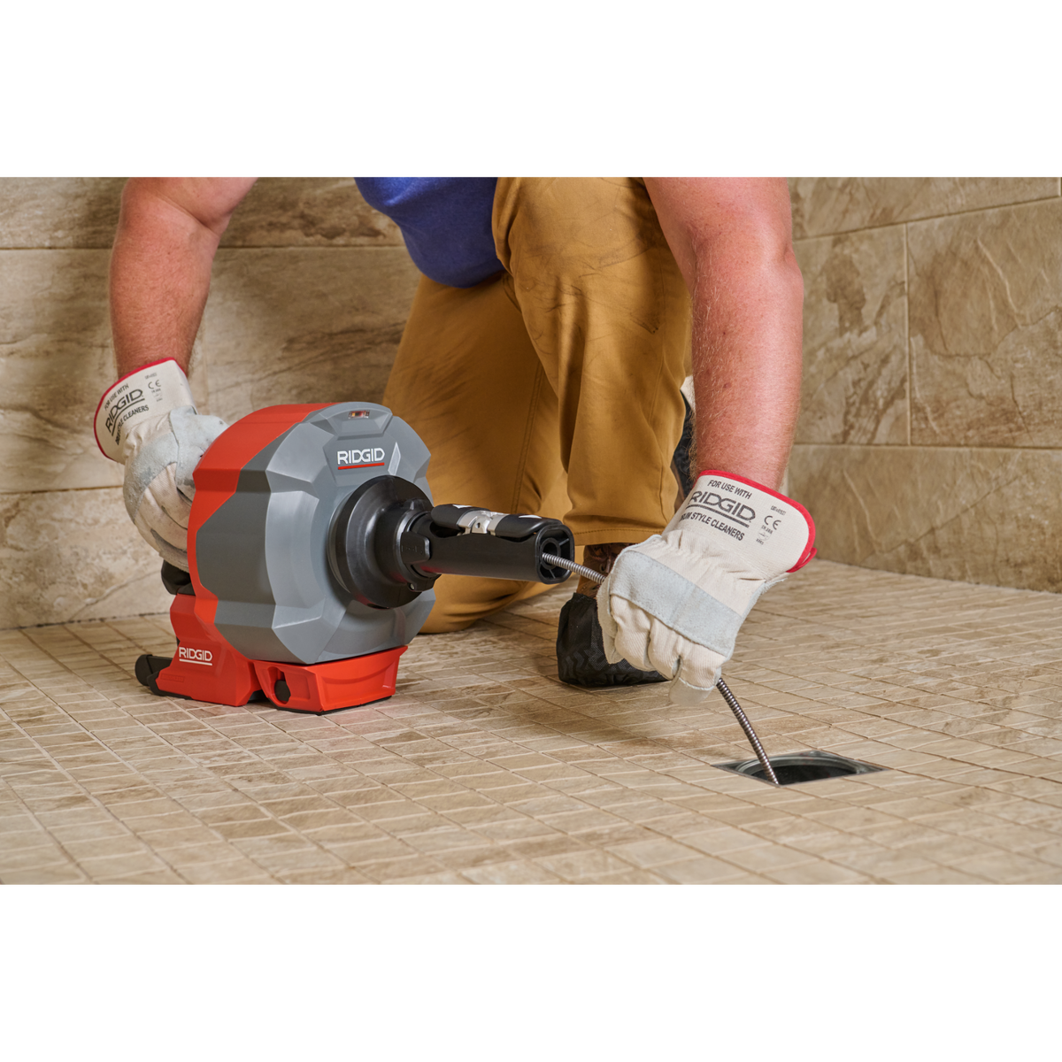 RIDGID 78053 K-46 Cordless SinkSnake with 5/16"x25' IC Cable, 18V 2.5Ah Battery and Charger RIDGID