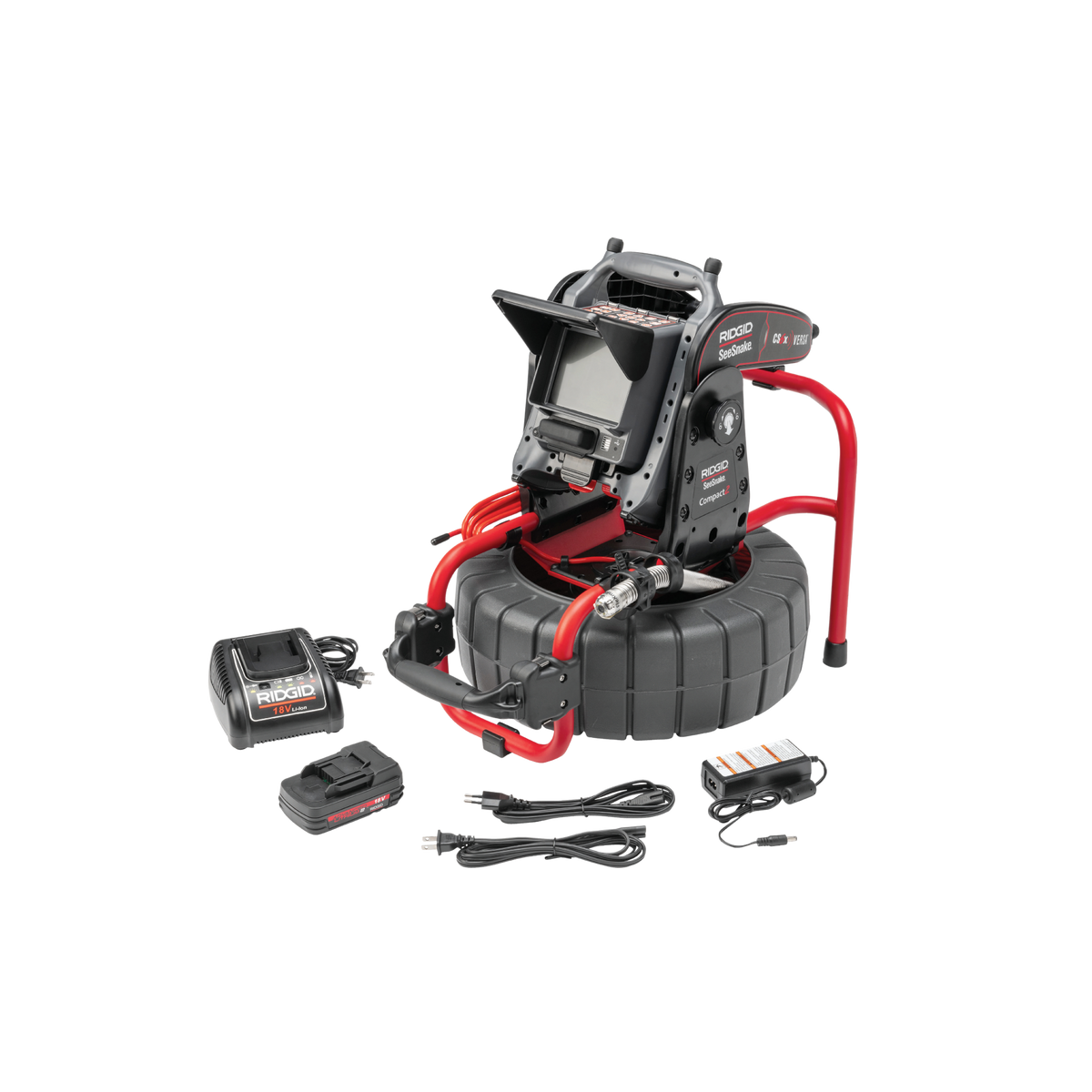 RIDGID 65103 Seesnake Compact2 with VERSA Monitor, Battery, and Charger RIDGID