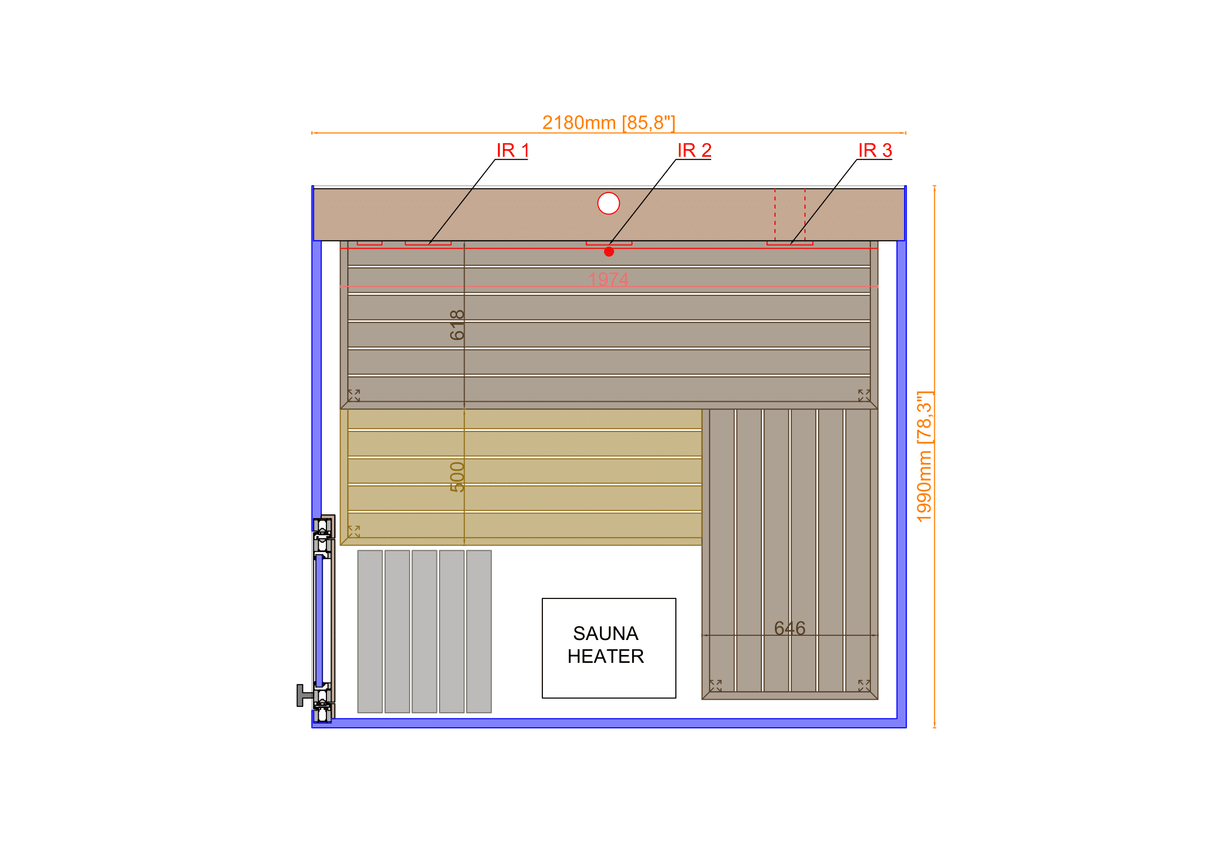 ThermaSol Vue Outdoor Sauna ThermaSol