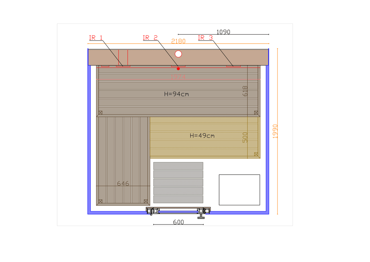 ThermaSol Vue Outdoor Sauna ThermaSol