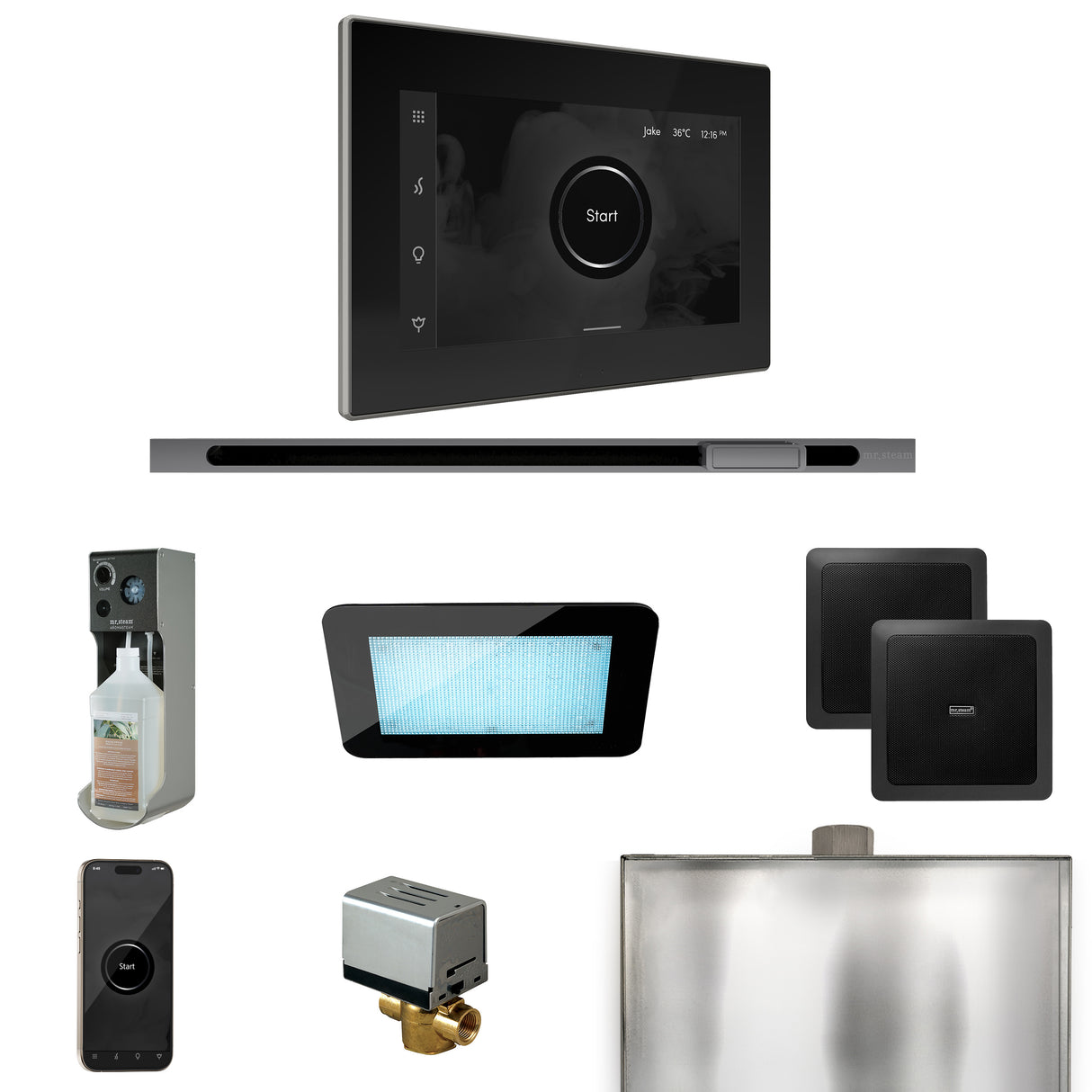 Mr. Steam XDream Steam Shower Control Package with iSteamX Control and Linear Steamhead Mr. Steam