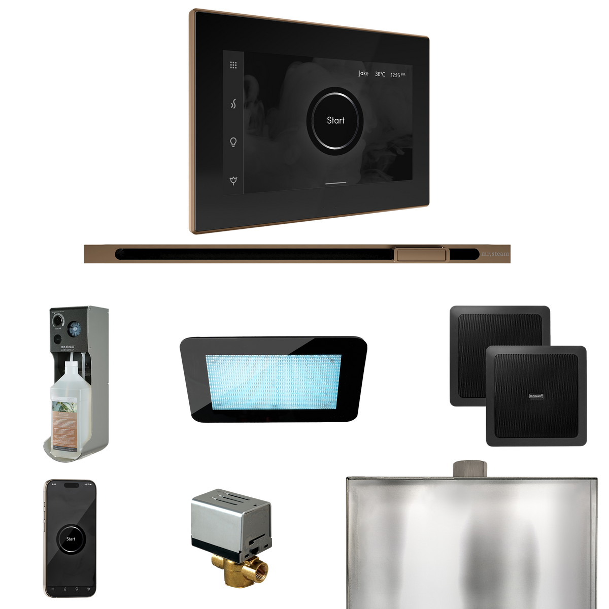 Mr. Steam XDream Steam Shower Control Package with iSteamX Control and Linear Steamhead Mr. Steam
