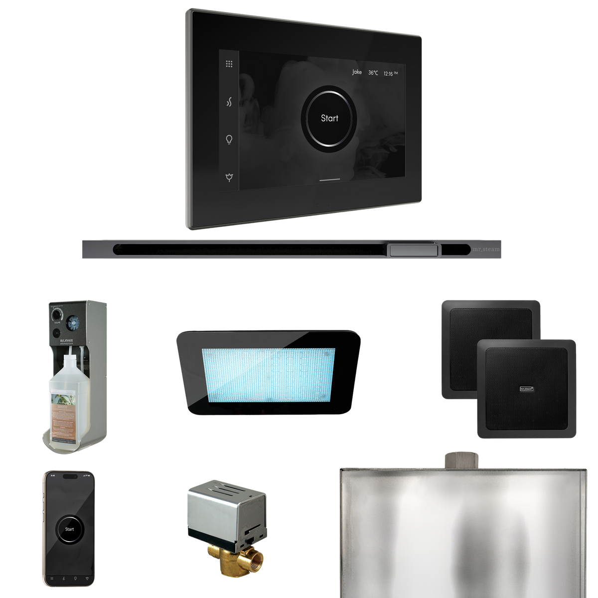 Mr. Steam XDream Steam Shower Control Package with iSteamX Control and Linear Steamhead Mr. Steam
