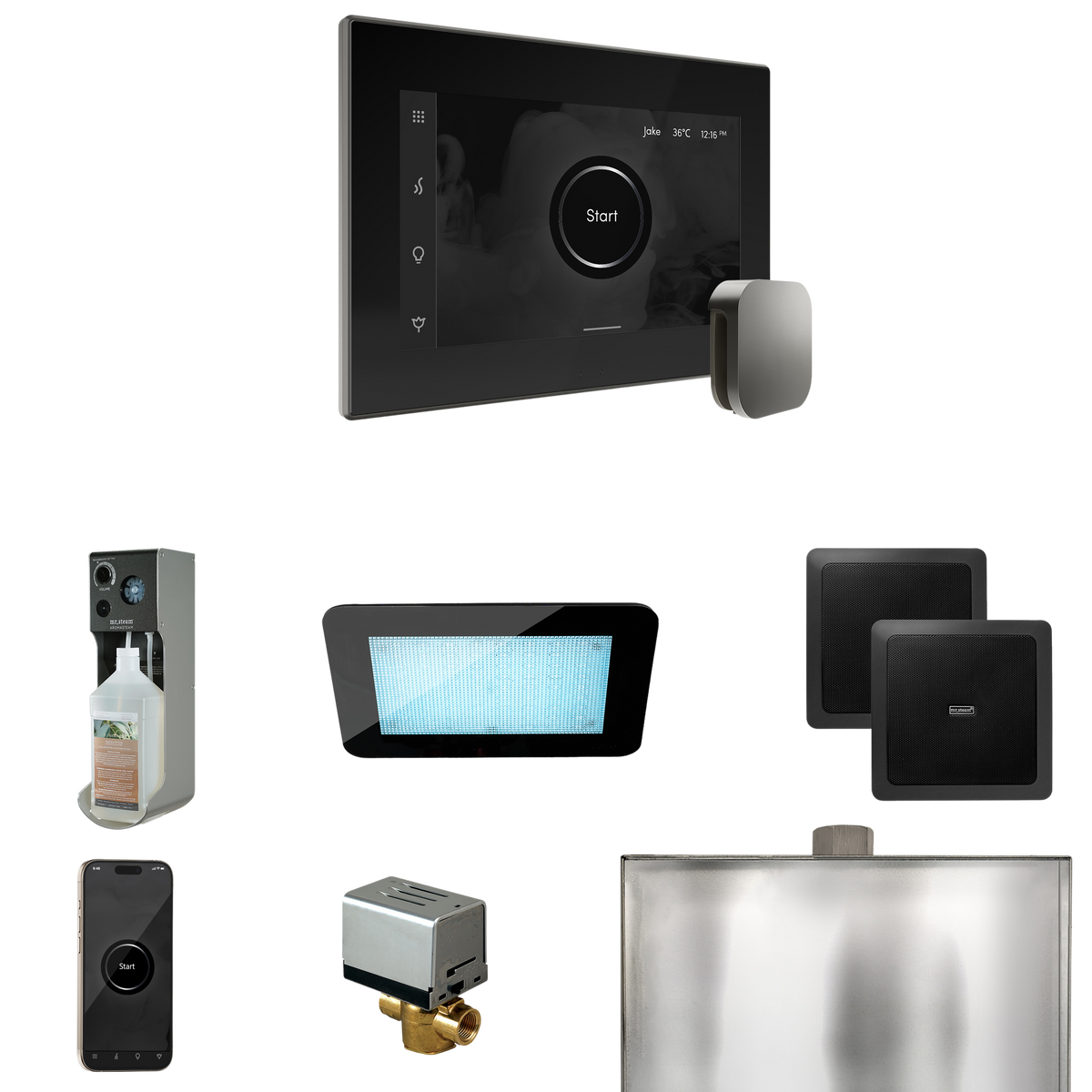 Mr. Steam XDream Steam Shower Control Package with iSteamX Control and Steamhead Mr. Steam