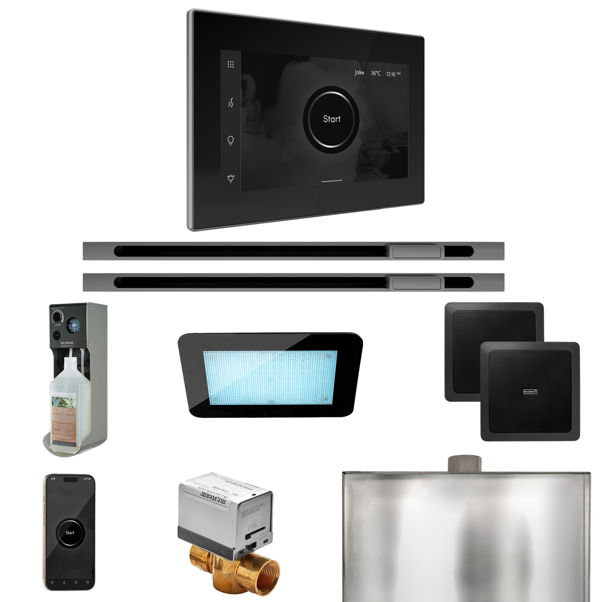 Mr. Steam XDream Max Steam Shower Control Package with iSteamX Control and Linear Steamhead Mr. Steam