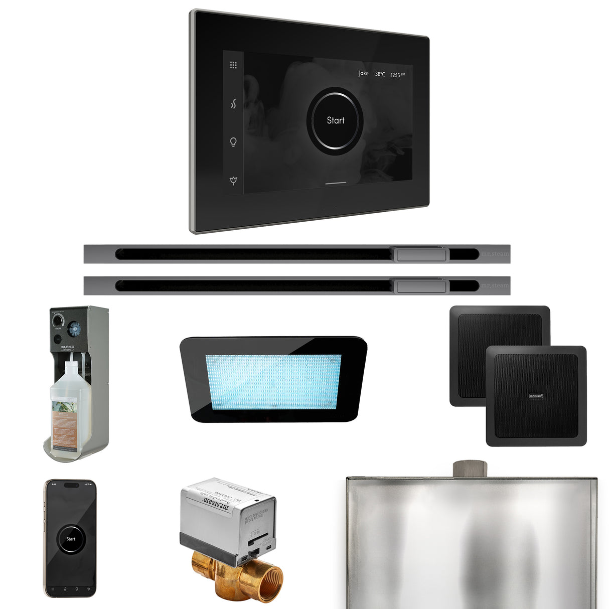 Mr. Steam XDream Max Steam Shower Control Package with iSteamX Control and Linear Steamhead Mr. Steam