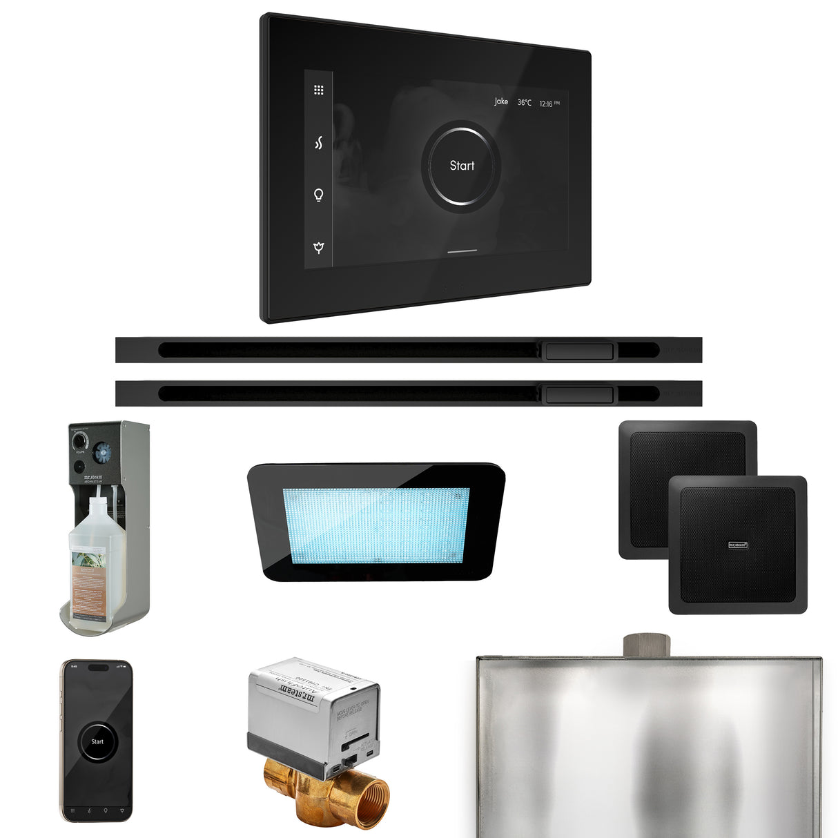 Mr. Steam XDream Max Steam Shower Control Package with iSteamX Control and Linear Steamhead Mr. Steam