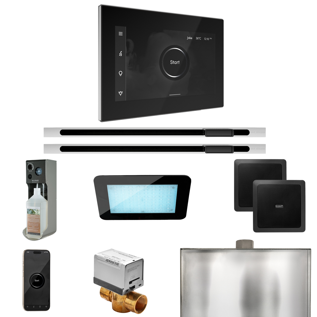 Mr. Steam XDream Max Steam Shower Control Package with iSteamX Control and Linear Steamhead Mr. Steam