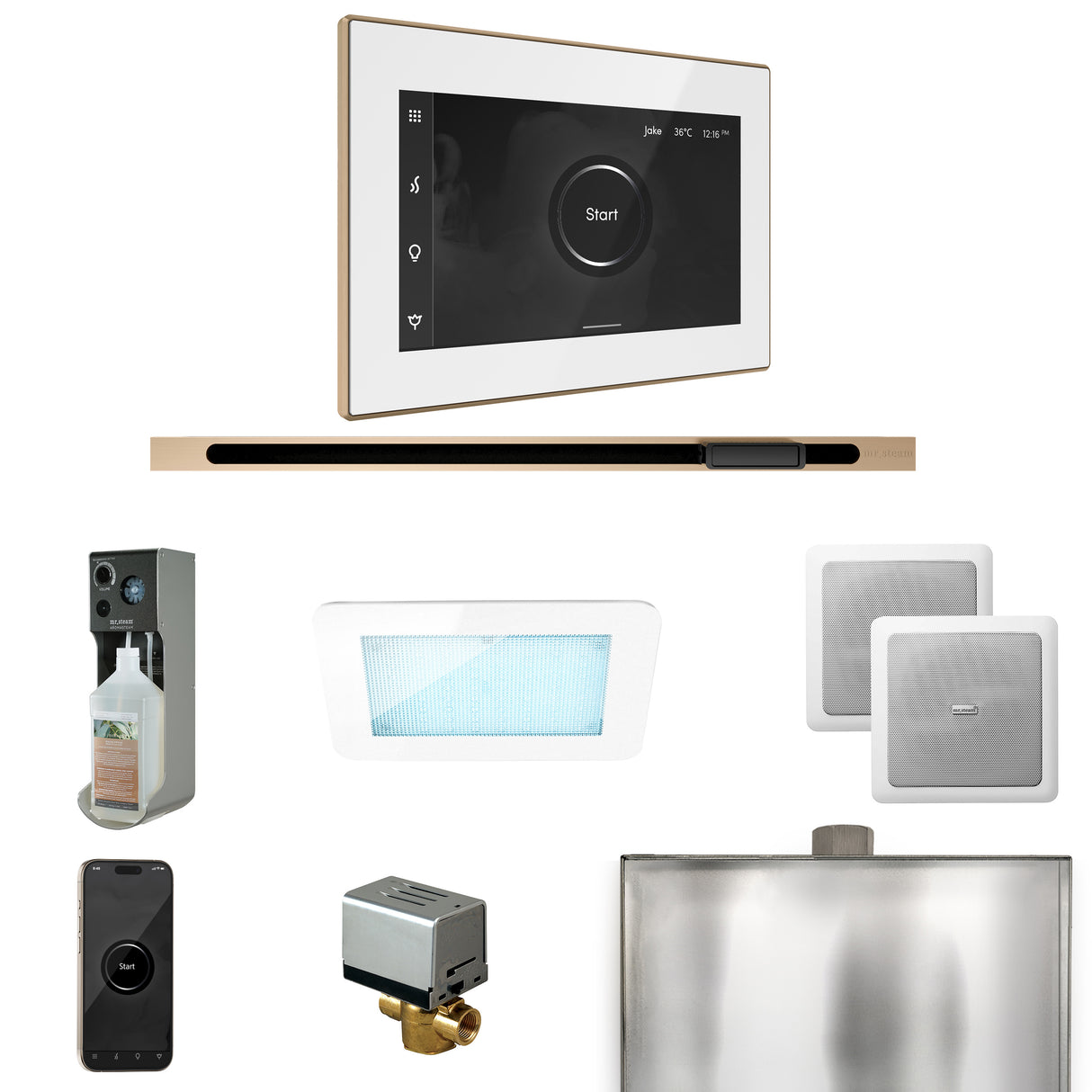 Mr. Steam XDream Steam Shower Control Package with iSteamX Control and Linear Steamhead Mr. Steam