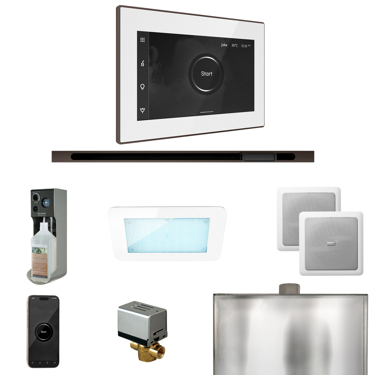 Mr. Steam XDream Steam Shower Control Package with iSteamX Control and Linear Steamhead Mr. Steam