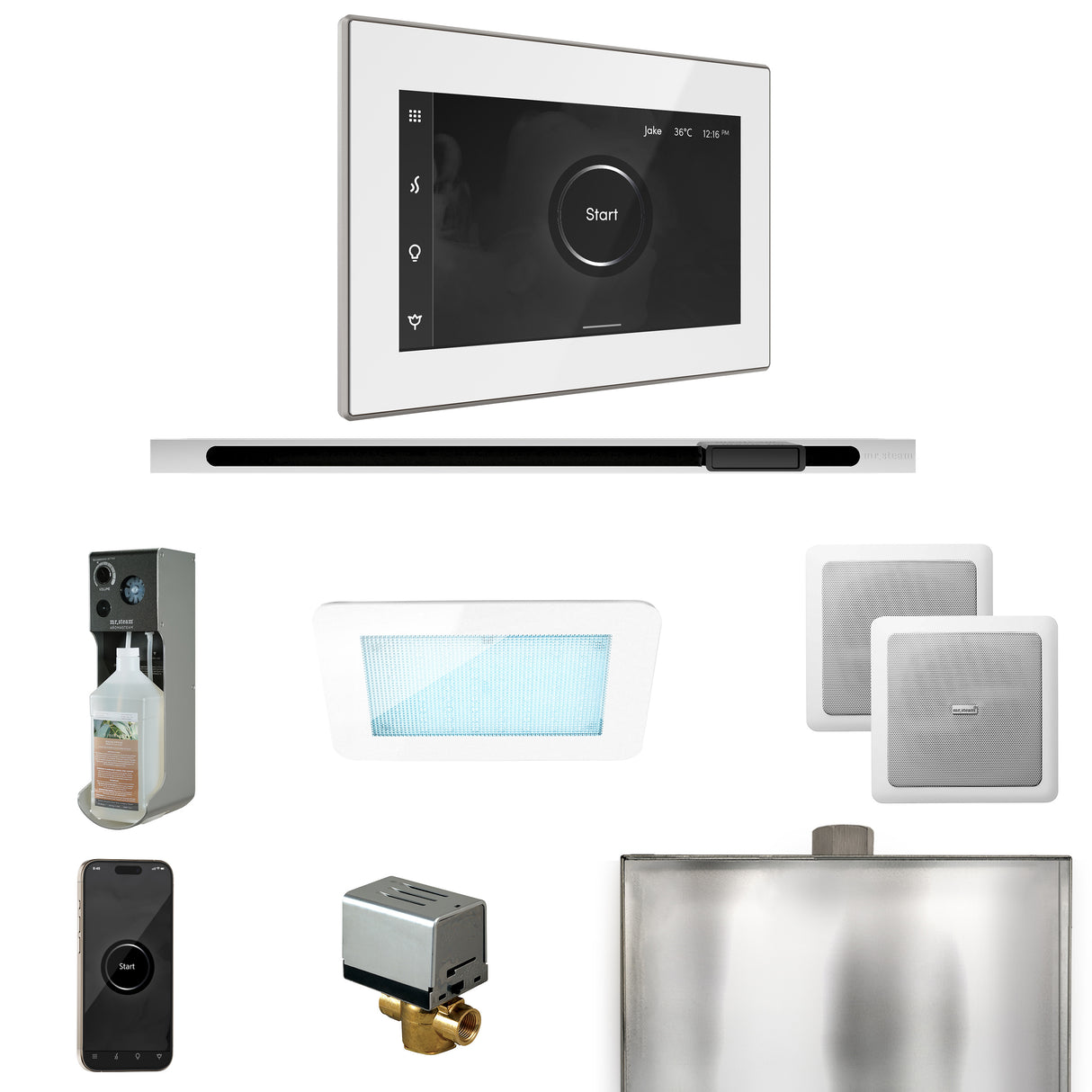 Mr. Steam XDream Steam Shower Control Package with iSteamX Control and Linear Steamhead Mr. Steam