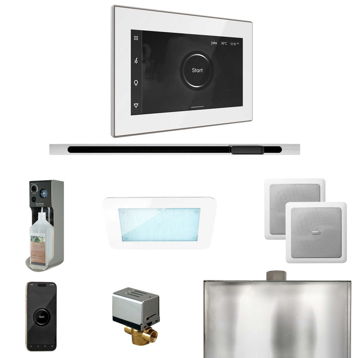 Mr. Steam XDream Steam Shower Control Package with iSteamX Control and Linear Steamhead Mr. Steam
