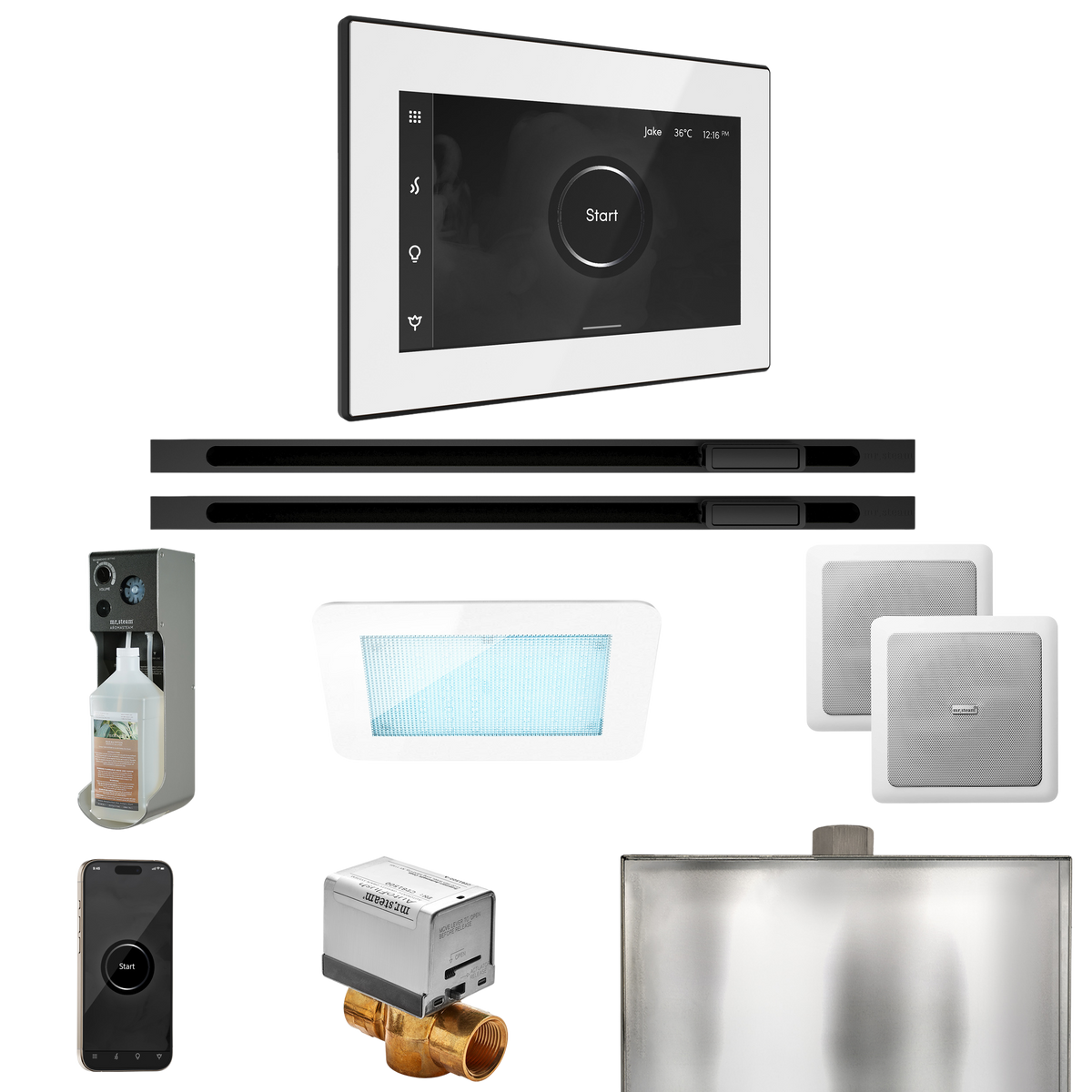 Mr. Steam XDream Max Steam Shower Control Package with iSteamX Control and Linear Steamhead Mr. Steam