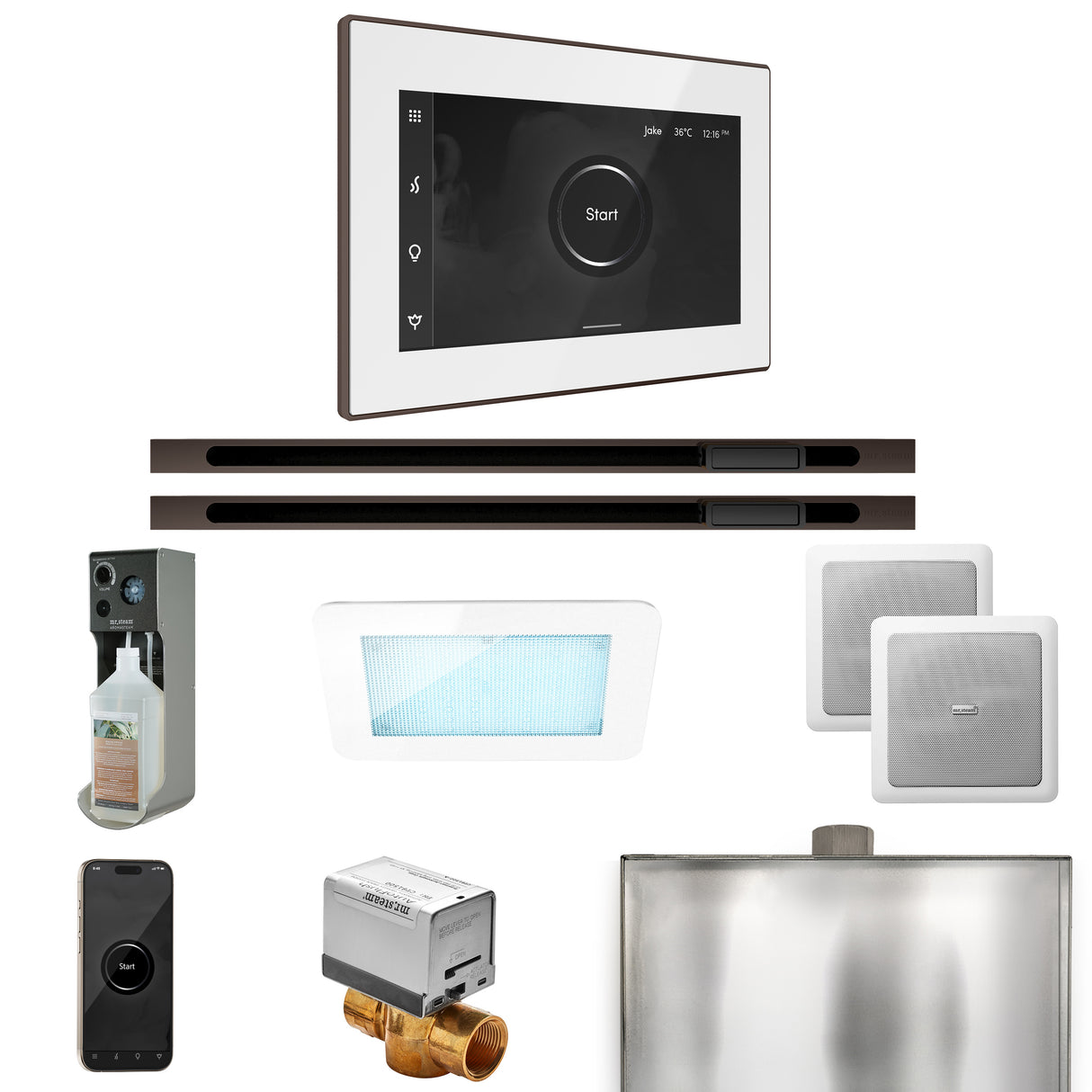 Mr. Steam XDream Max Steam Shower Control Package with iSteamX Control and Linear Steamhead Mr. Steam