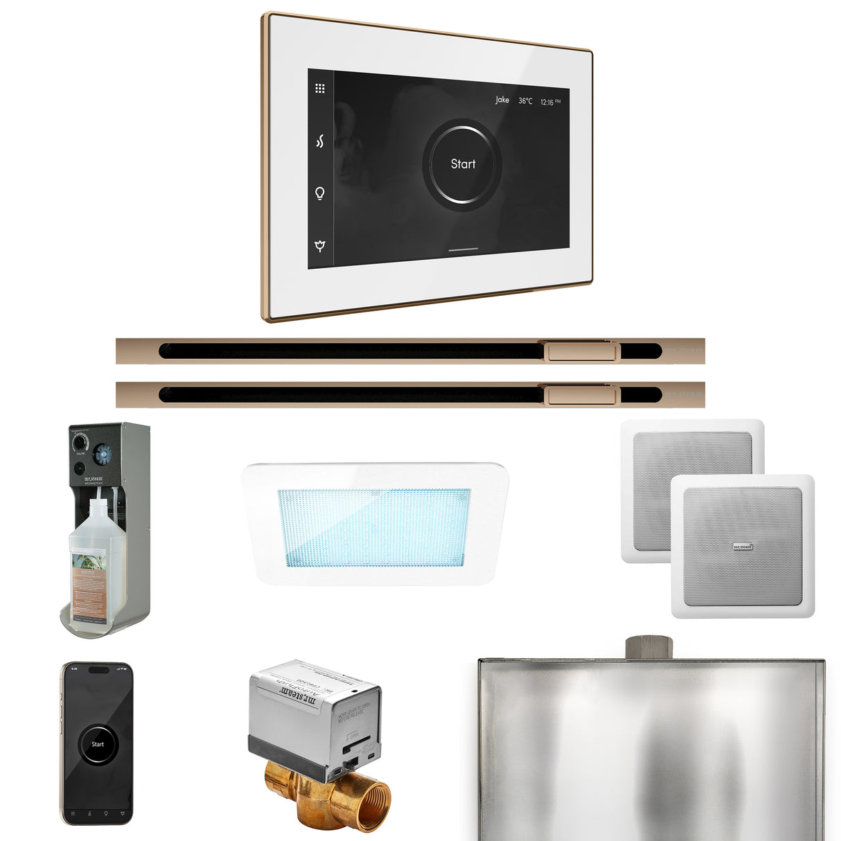 Mr. Steam XDream Max Steam Shower Control Package with iSteamX Control and Linear Steamhead Mr. Steam