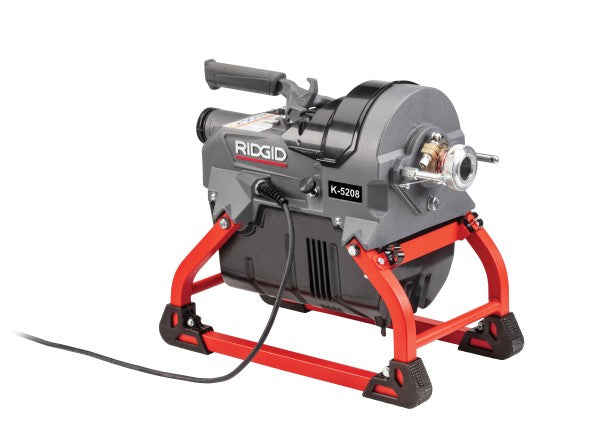 RIDGID 62378 K-5208 Sectional Machine with Guide Hose, 7 C-11 Cables, 2 A-8 Wire Baskets, and Toolbox Kit RIDGID
