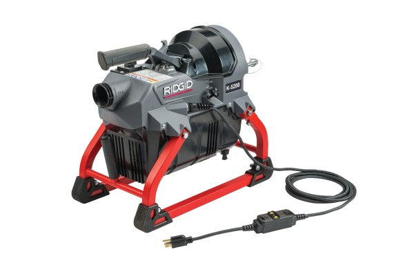 RIDGID 62378 K-5208 Sectional Machine with Guide Hose, 7 C-11 Cables, 2 A-8 Wire Baskets, and Toolbox Kit RIDGID