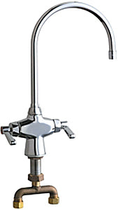 Chicago Faucets 50-TGN8AE3ABCP Hot and Cold Water Mixing Sink Faucet Chicago Faucets