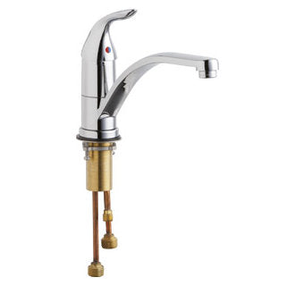 Chicago Faucets 430-ABCP Chrome Commercial Grade Kitchen Faucet with Lever Handle (Eco-Friendly Flow Rate) Chicago Faucets