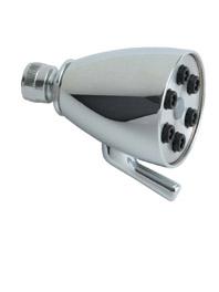 Chicago Faucets 600-CP Universal 6 Jet Adjustable Shower Head Polished Chrome Chicago Faucets