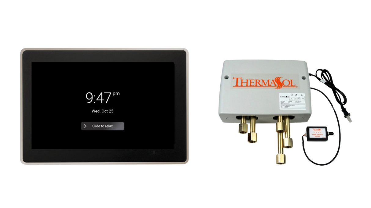 ThermaSol DSPU-TT15 Digital Shower Package - ThermaTouch2 15' Control + Digital Shower Valve ThermaSol