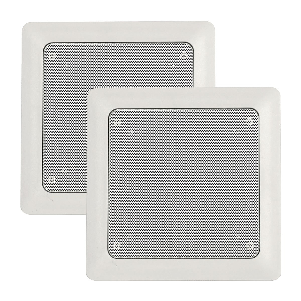 Mr. Steam 7 in. W. MusicTherapy Speaker in Square White Mr. Steam