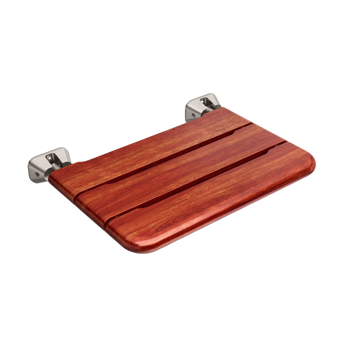 Mr. Steam Wall-Mounted Seat in Brushed Nickel Mr. Steam