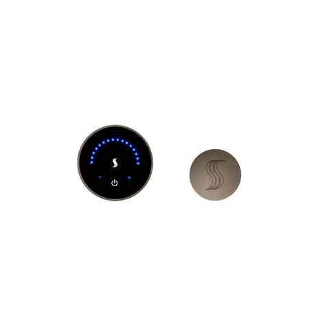 ThermaSol MTC-SVRD MicroTouch Wall Mount Round Control + Round SteamVection Steam Head Kit ThermaSol
