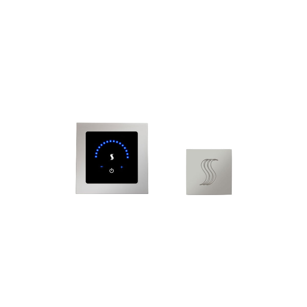 ThermaSol MTMR-SVSQ MicroTouch Recessed Square Control + Square SteamVection Steam Head Kit ThermaSol