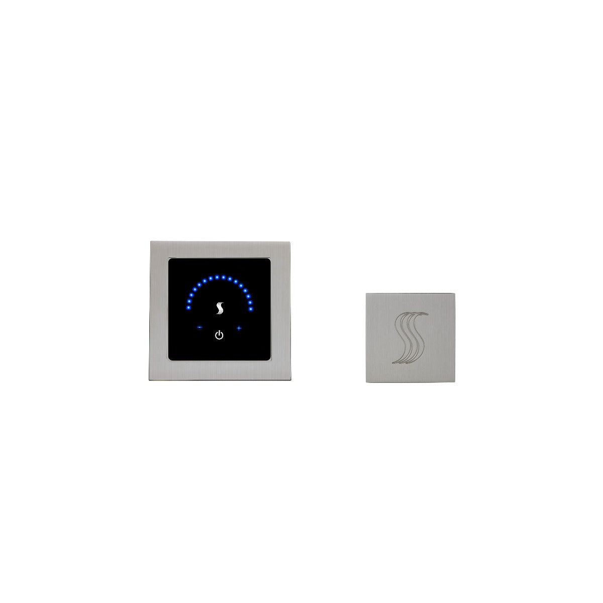 ThermaSol MTMR-SVSQ MicroTouch Recessed Square Control + Square SteamVection Steam Head Kit ThermaSol
