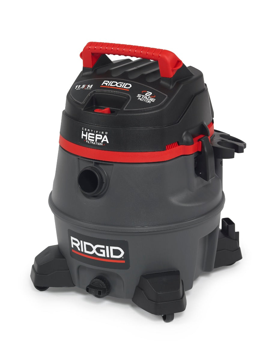 RIDGID 50368 14 Gallon with Certified HEPA Filtration RIDGID