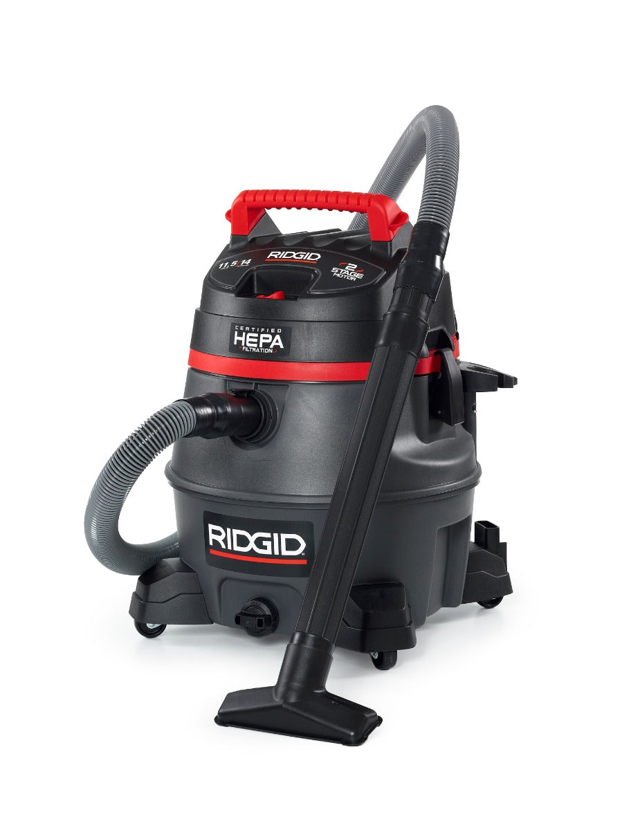 RIDGID 50368 14 Gallon with Certified HEPA Filtration RIDGID
