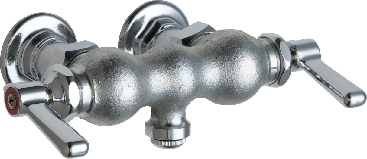 Chicago Faucets 65-261ABRCF Wall-Mounted Manual Faucet with 3-3/8" Centers Chicago Faucets