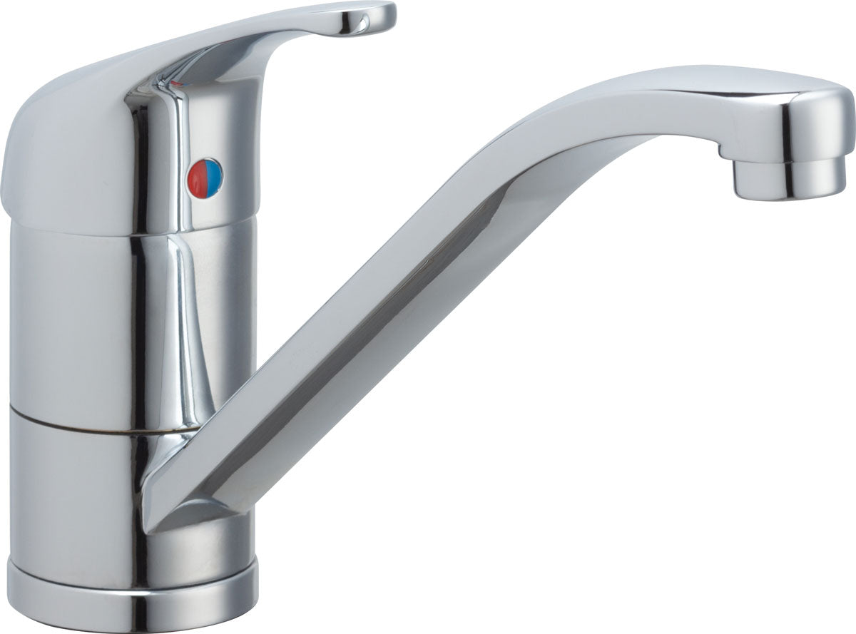 Chicago Faucets 430-ABCP Chrome Commercial Grade Kitchen Faucet with Lever Handle (Eco-Friendly Flow Rate) Chicago Faucets