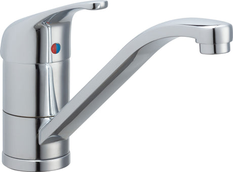 Chicago Faucets 430-ABCP Chrome Commercial Grade Kitchen Faucet with Lever Handle (Eco-Friendly Flow Rate) Chicago Faucets