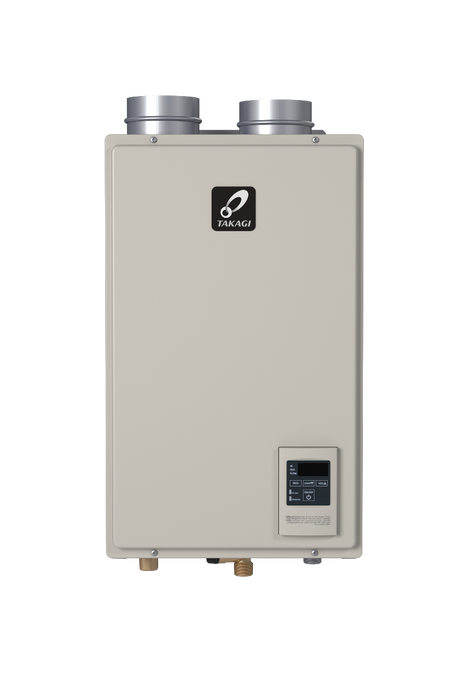 Takagi T-H3M-DV-P 120,000 BTU Liquid Propane Indoor Condensing Ultra-Low NOx Tankless Water Heater Takagi