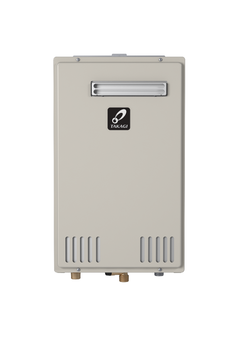 Takagi T-H3M-OS-N 120,000 BTU Natural Gas Outdoor Condensing Ultra-Low NOx Tankless Water Heater Takagi
