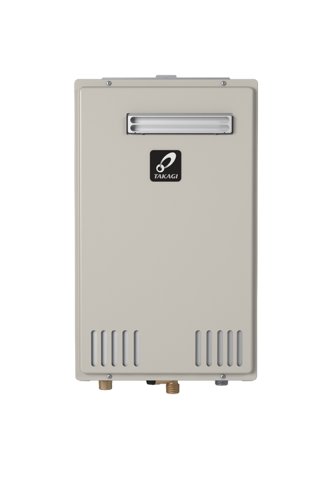 Takagi T-H3M-OS-N 120,000 BTU Natural Gas Outdoor Condensing Ultra-Low NOx Tankless Water Heater Takagi