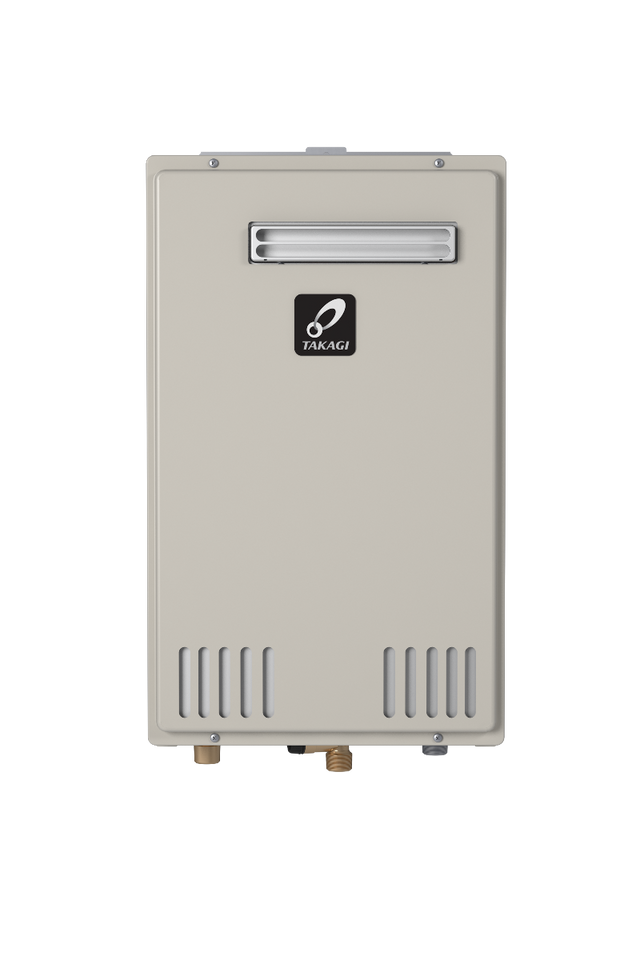 Takagi T-H3M-OS-N 120,000 BTU Natural Gas Outdoor Condensing Ultra-Low NOx Tankless Water Heater Takagi