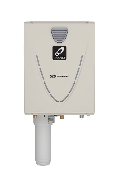 Takagi TK-540X3-PEH 199,000 BTU Propane Outdoor Condensing Ultra Low NOx with X3 Technology Tankless Water Heater  Takagi