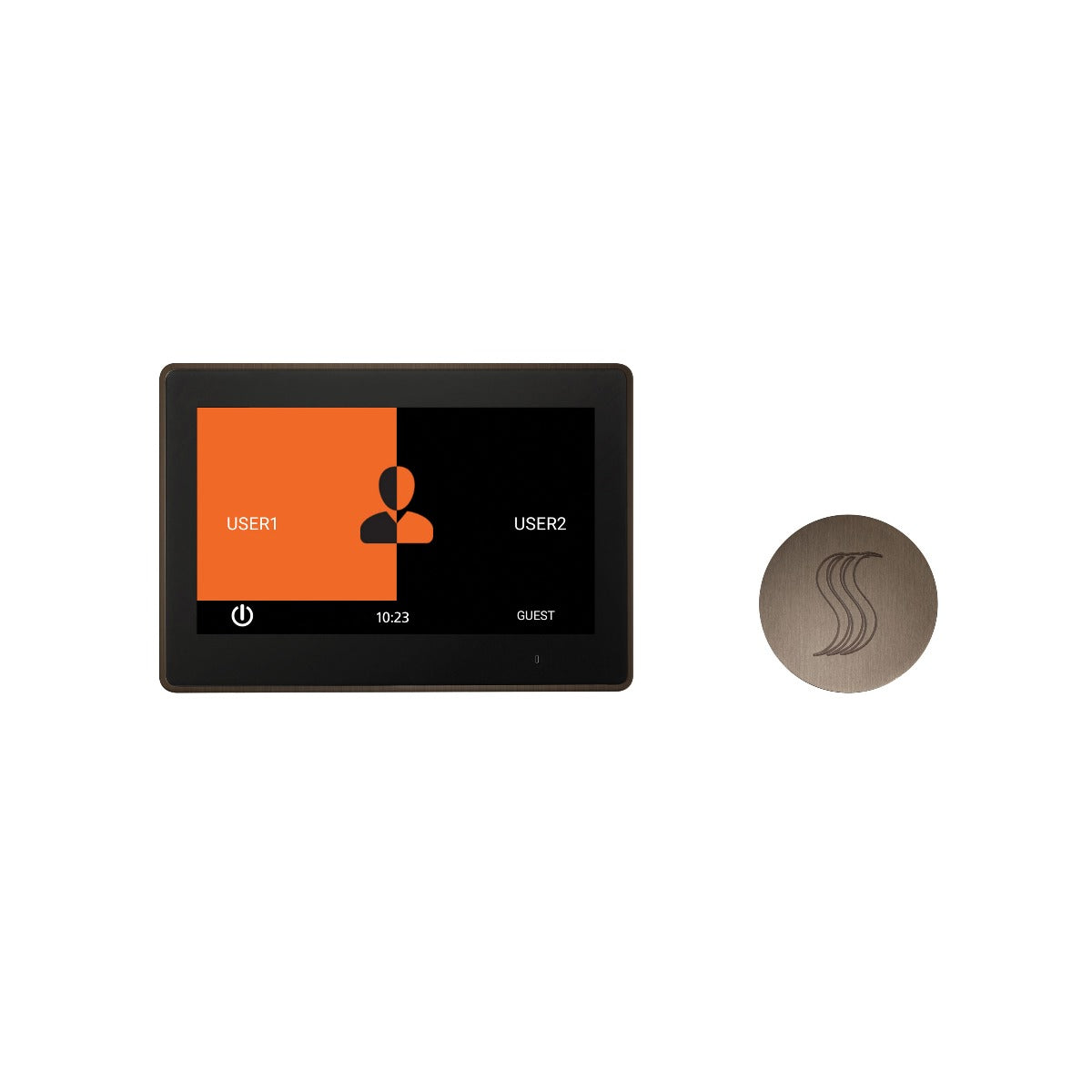 ThermaSol TT10-SVRD ThermaTouch2 10" Control + Round SteamVection Steam Head Kit ThermaSol