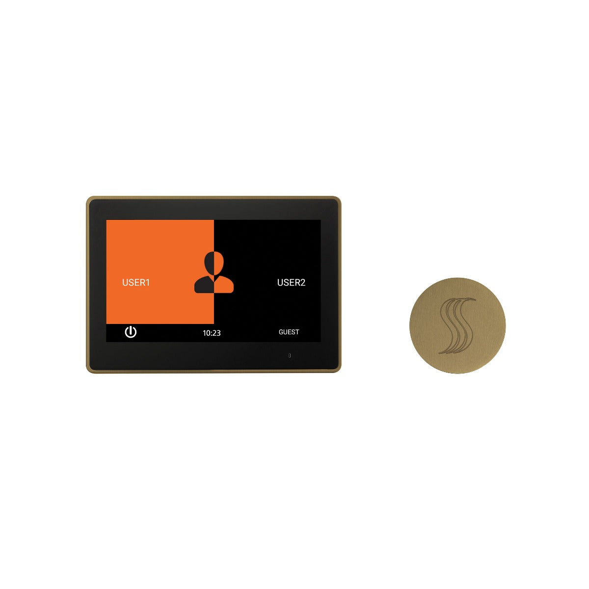 ThermaSol TT10-SVRD ThermaTouch2 10" Control + Round SteamVection Steam Head Kit ThermaSol