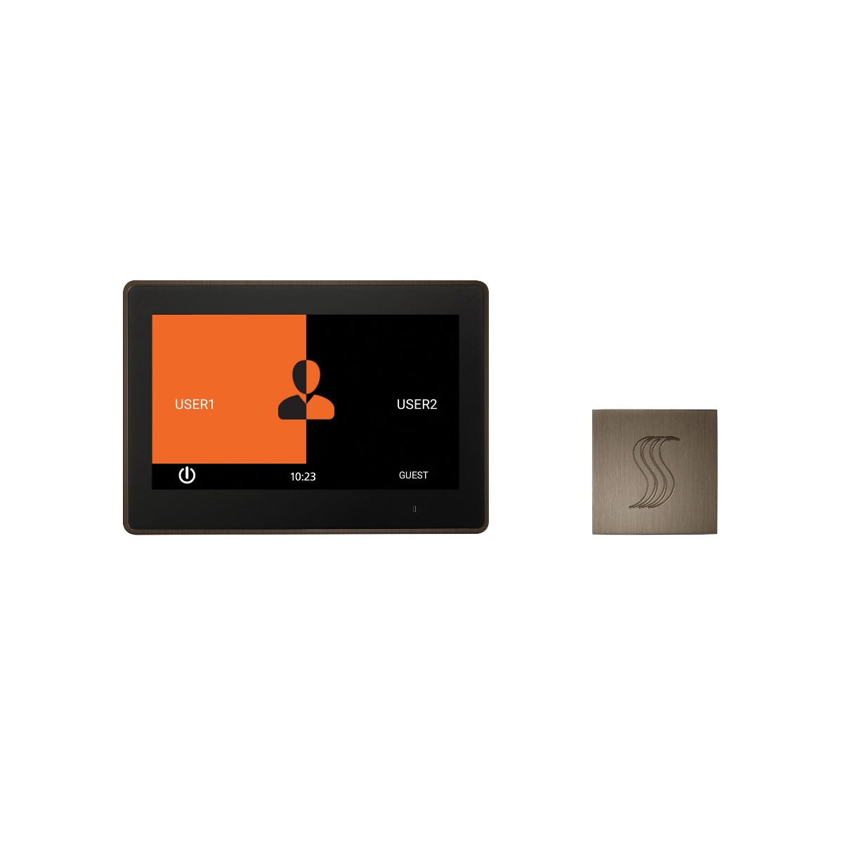 ThermaSol TT10-SVSQ ThermaTouch2 10" Control + Square SteamVection Steam Head Kit ThermaSol